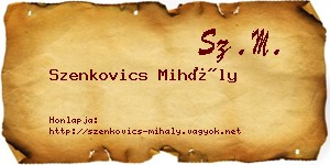 Szenkovics Mihály névjegykártya