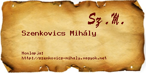 Szenkovics Mihály névjegykártya